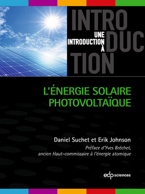 cover image of L'énergie solaire photovoltaïque